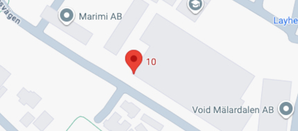 OCT Upplands Väsby kontor markerat på karta